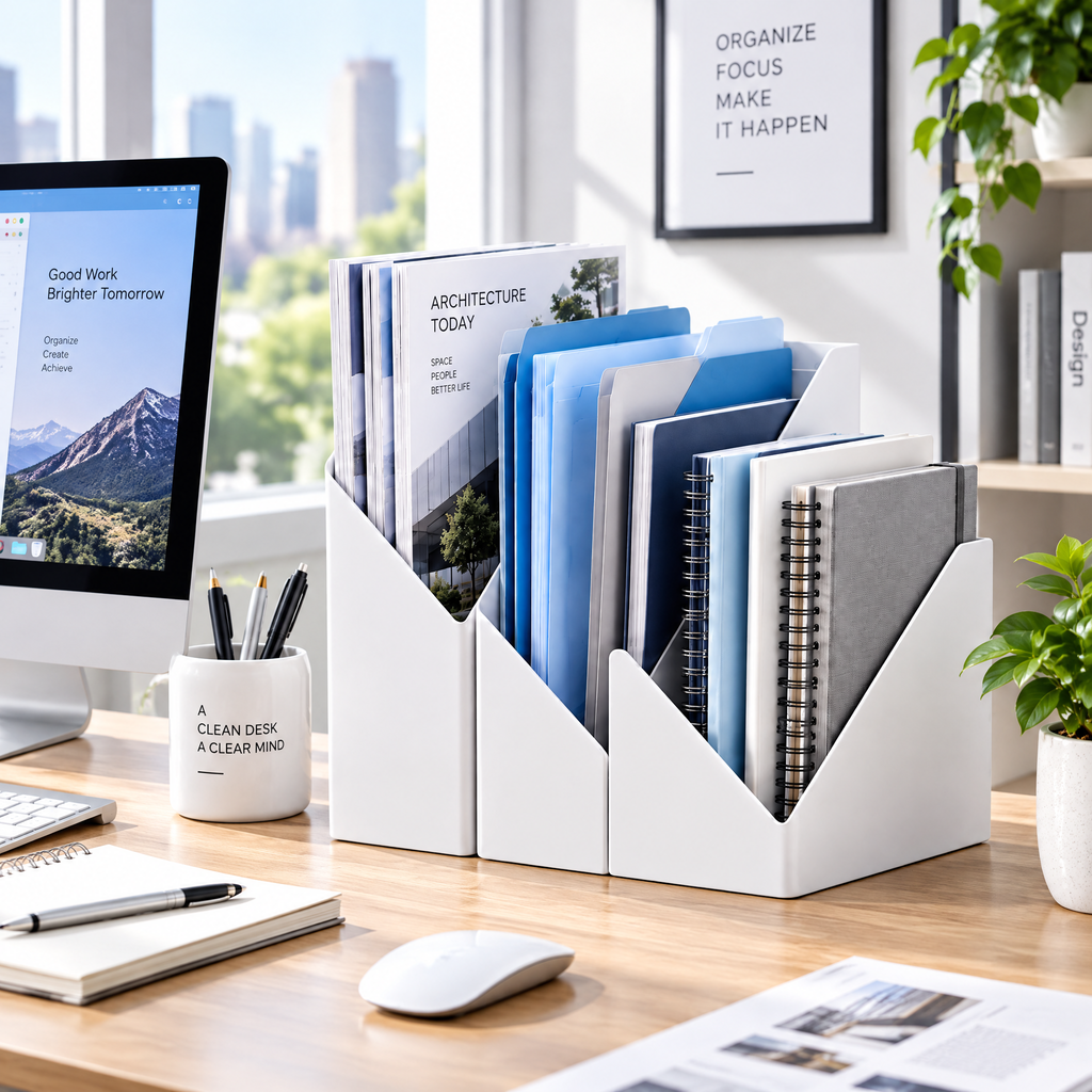 nuvqerix™ Vertical File & Notebook Organizer