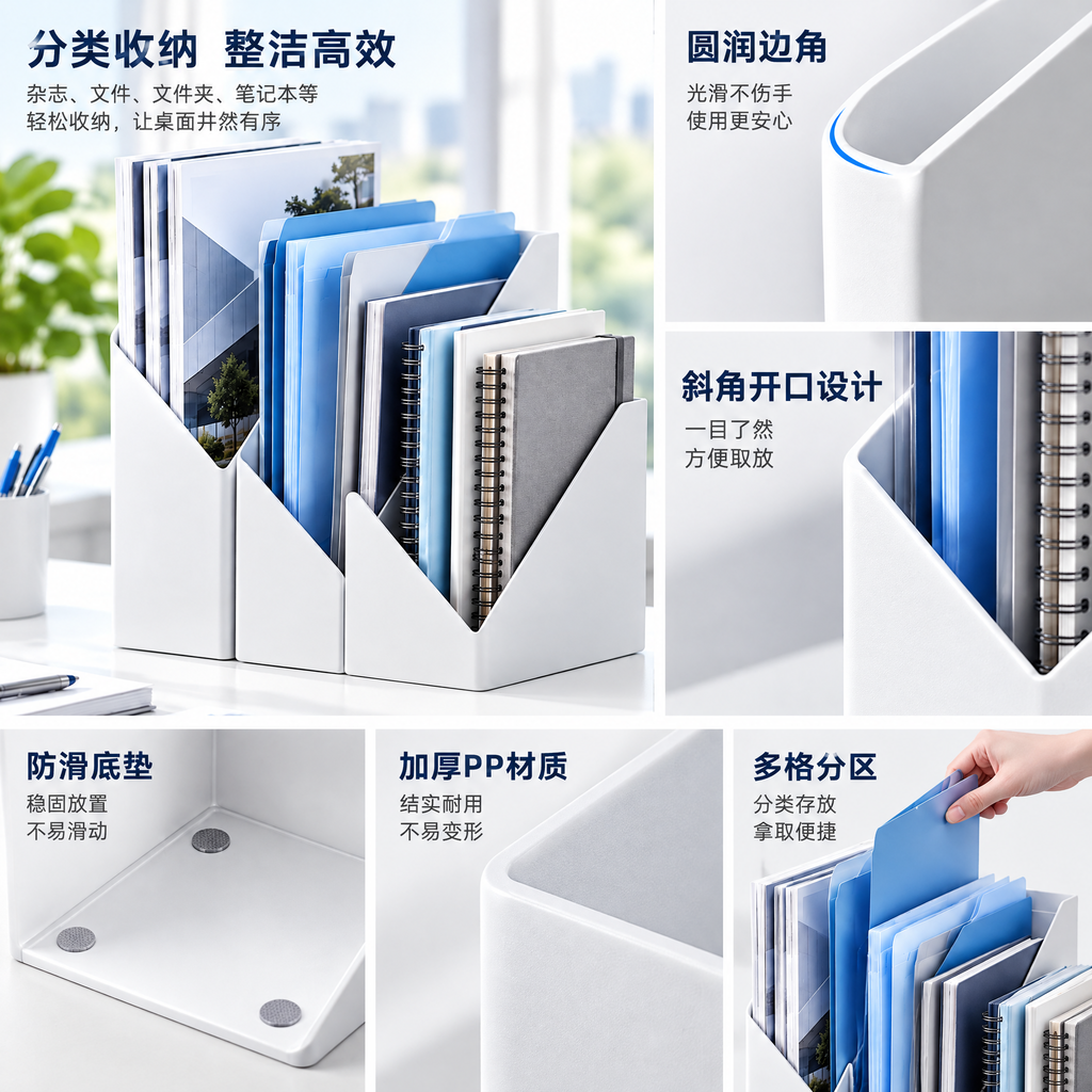 nuvqerix™ Vertical File & Notebook Organizer
