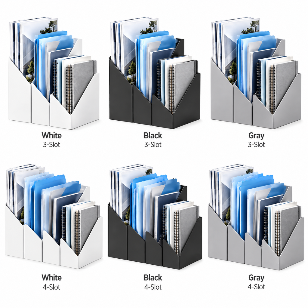 nuvqerix™ Vertical File & Notebook Organizer