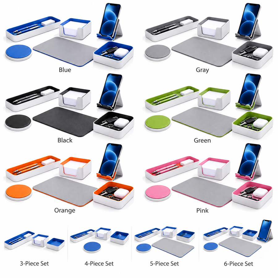 nuvqerix™ Desktop Valet Tray & Phone Stand Set