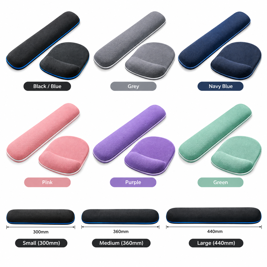 nuvqerix™ Ergonomic Keyboard Wrist Rest & Mouse Pad Set