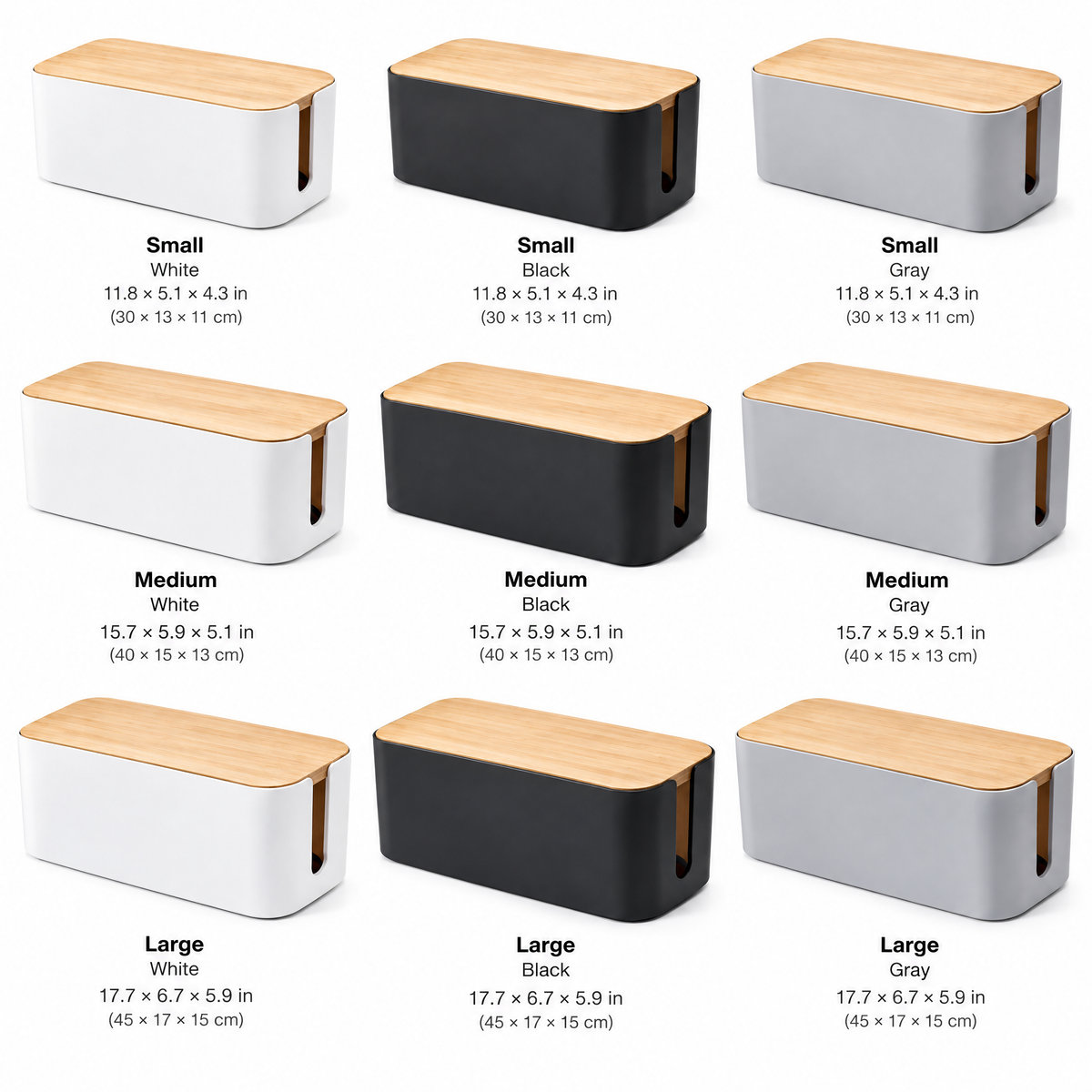 nuvqerix™ Wood-Top Cable Management Box