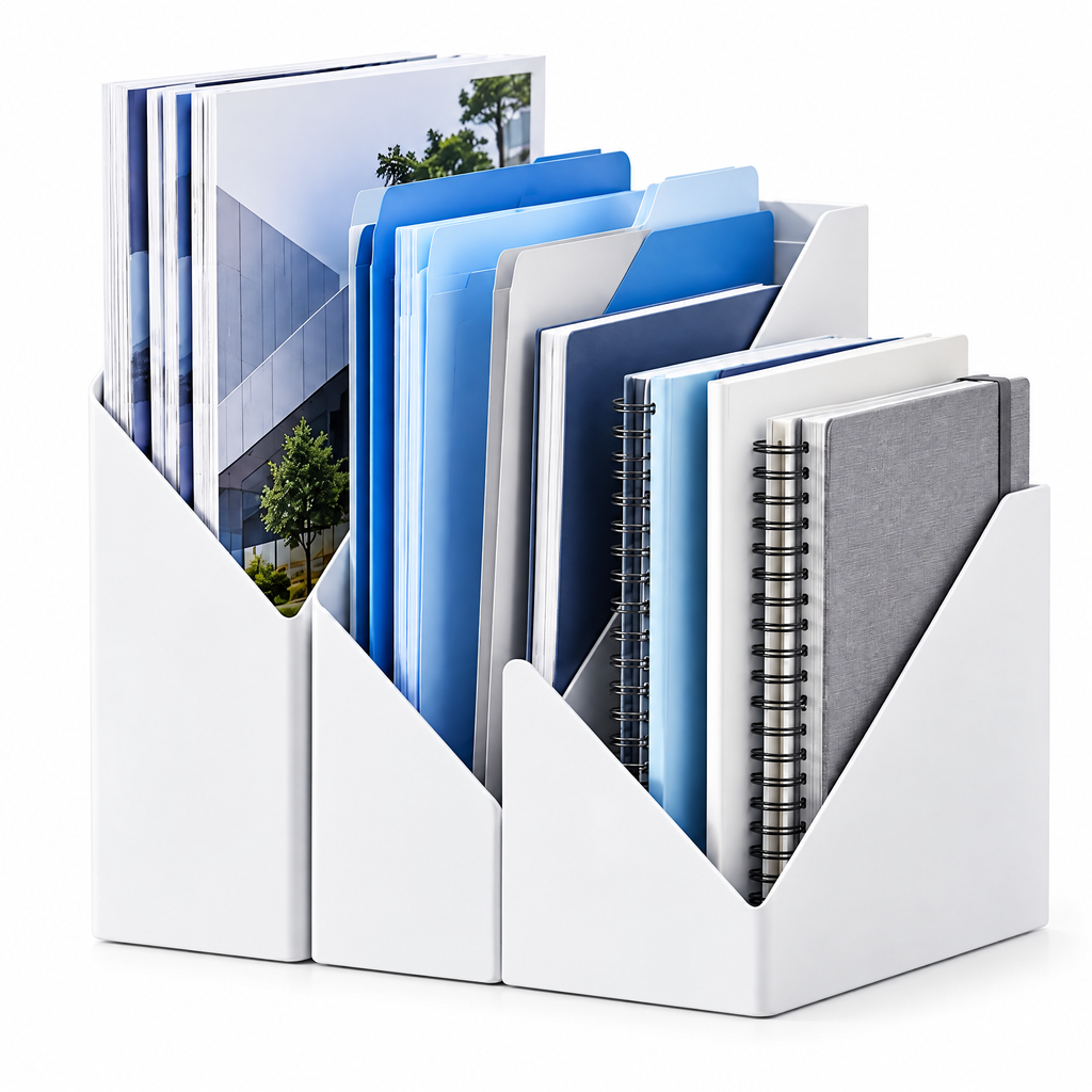 nuvqerix™ Vertical File & Notebook Organizer
