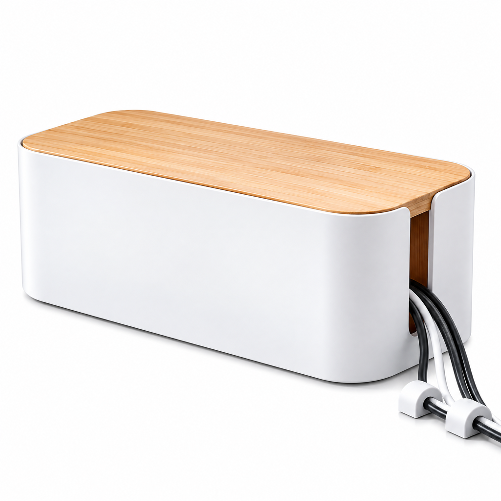 nuvqerix™ Wood-Top Cable Management Box